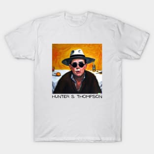 Hunter S. Thompson Portrait Painting T-Shirt